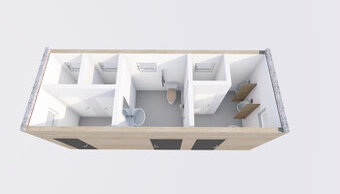 Sanitární modul 6,3x2,4 m M/Z/invalidy - 4