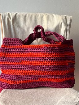 Háčkovaná taška Crochet Tote Bag - 4