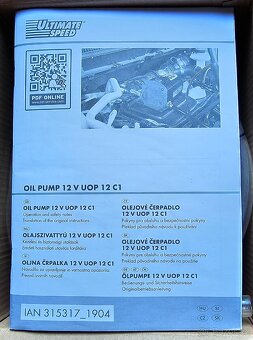 Nové olejové čerpadlo typ HG03271 na 12V=, výkon motoru 60W - 4