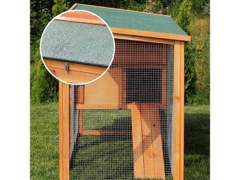 Kurník pro slepice KK04 (až pro 4 slepice), hnědý - 4
