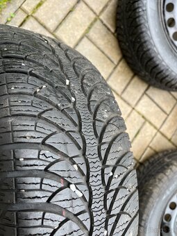 4x plechové disky 5x112 R15, zimní pneu, audi, vw , škoda - 4