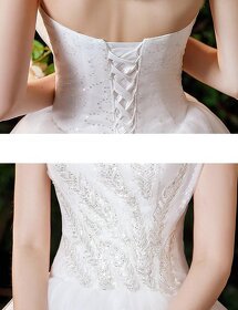 XS-S NOVÉ korzetové svatební šaty NOVIA - 4