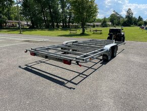 🏡🛖Bržděný přívěs 3500 kg, plato k dostavbě, 570x245cm, Top - 4