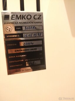 Akumulační kamna 3000W Emko M30AK - 4