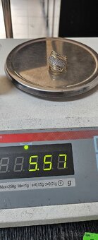 Prodám Dámský zlatý prsten s kamínky - 4