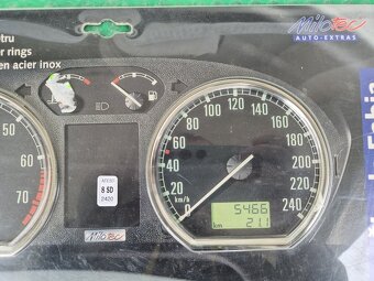 Škoda Fabia I nerezové kroužky budíků přístrojovky - 4