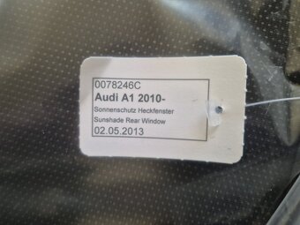 sluneční clony Audi A1 3 dvéřové od 2010 8X3064160 - 4