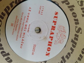 Gramofonové desky z 50. Let. Šelakové, nepoškrabané - 4