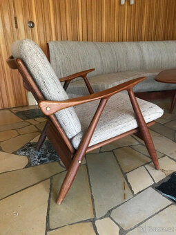 Originální lounge soubor z poloviny století, jedinečný Styl - 4