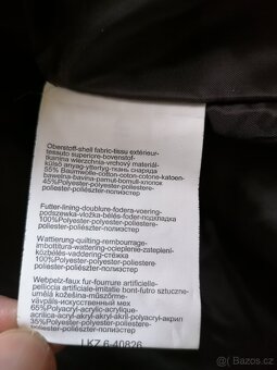 Dámský tmavě hnědý zimní kabát vel. 38 - 4