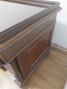 Starožitný psací stůl - zrenovovaný - 4