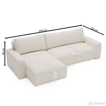 Sedací souprava SHARA - krémová - 4