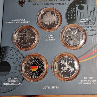 NĚMECKO - Stříbrné 20 euro mince 2019 - 4