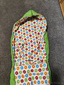 Krásný zimni fusak do kočárku, zelený - 4