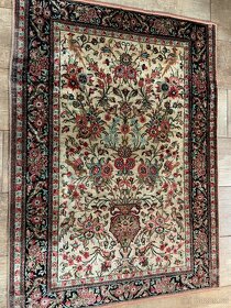 Perský luxusní hedvábný koberec 111x80 - 4