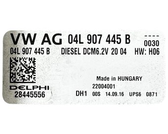 Řídící jednotka motoru 04L907445B CXXB Škoda Octavia 3 2017 - 4