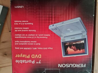 DVD a audio, prenosny prehravac Ferguson, 12V a 240V - 4