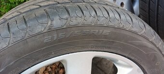 Prodám ALU kola s pneu na Opel - 4