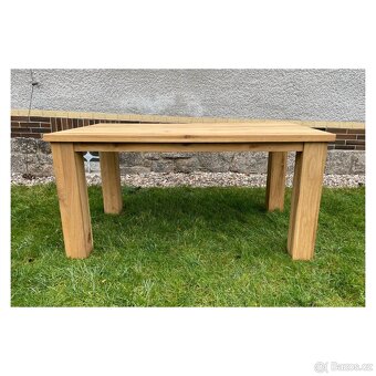 Masivní jídelní stůl Max – dub, 160 cm - 4