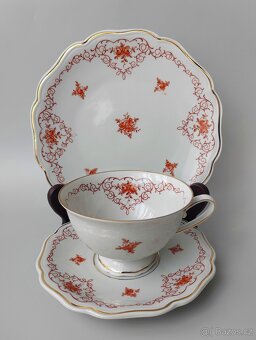 Elegantní porcelánová čajová sada od Lichte VEB (1949-65) - 4