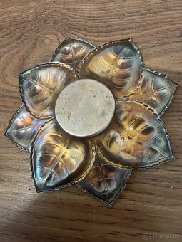 Likérová souprava Hruška, Art-deco, Alpaka - 4