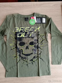 Nová trička - 5 ks - vel. 134/140 - 4