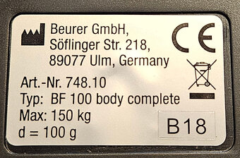 Osobní váha Buer BF100 - 4