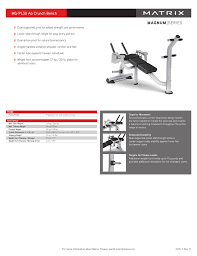 Matrix ABS fitness stroj na břicho lavice pro zkracovačky - 4