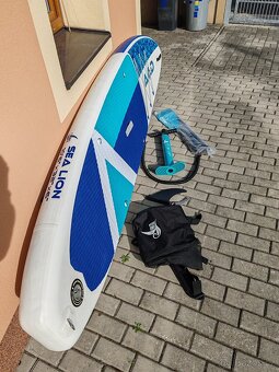 Paddleboard, surf AKD SeaLion cyan 320 cm nosnost 150 kg - 4