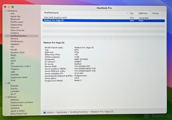 MacBook Pro 15” 2019/32GB RAM/Intel i9/4TB SSD/ Záruka - 4