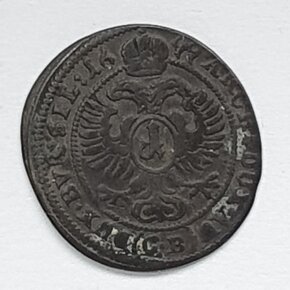Prodám stříbrný 1 Krejcar 1699 výjimečný - 4