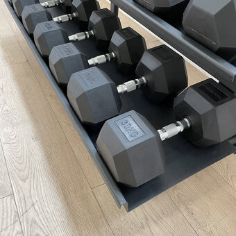 jednoručky činky - HEXA - sada 385kg - 4
