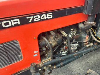 Zetor 7245 téměř nejetý - stav nového stroje, origo lak - 4