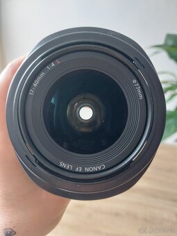 Canon zoom 17-40 mm se sluneční clonou - 4