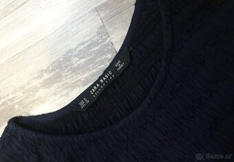 Modré šaty Zara Basic - 4