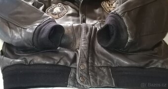 Kožená retro bunda vintage - 4