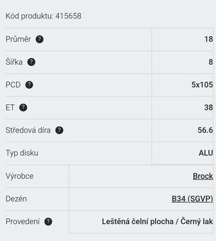 Alu Brock - 5x105 R18 - 4