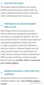 4G PTZ IP kamera secutek na místa bez el.proudu - 4