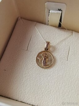 Apart zlatý přívěsek na řetízek Panna zlato nové - 4