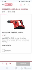 Hilti te 300 a 36 SEKACÍ KLADIVO
- 4