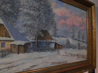 Obrovský obraz zima na Křižánkách + další obrazy - 4