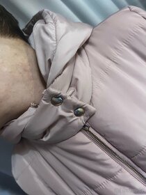 Světle růžový zimní kabát - 4