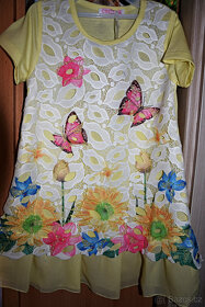 Nádherné dívčí květinové šaty vel. 2 roky NOVÉ - 4