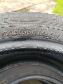 Prodám letní sadu pneu Dunlop 205/55 R16 91V - 4