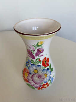 Keramická váza, vázička, chodská keramika. 20,2 cm. - 4