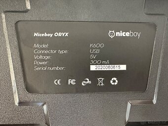 Hrací klávesnice Niceboy ORYX K600 - CZ - 4