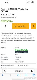 Lišta Festool fs 1900/2 - 4