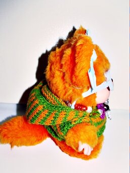 RETRO Mončičák monchichi, monchhichi vzácné Nyamy kotě - 4