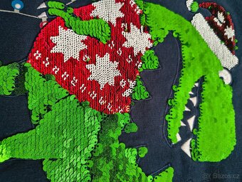 Vánoční tričko a mikina C&A, velikost 128 - 4