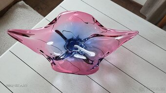 LUXUSNÍ MÍSA HUTNÍ SKLO SBĚRATELSKÁ NÁDHERNÁ - 4